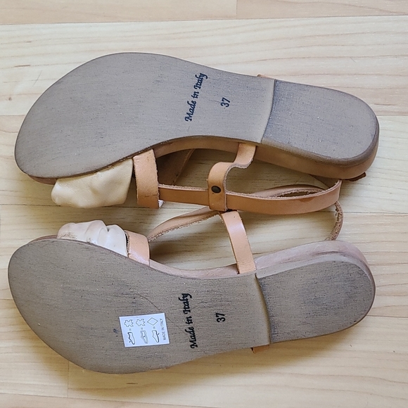 Semilla Italian Leather Sandals Nude color Size 6 - Picture 2 of 5